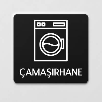 Çamaşırhane Odası Ofis Yönlendirme Kapı İsimlik Tabelası - Ofistike