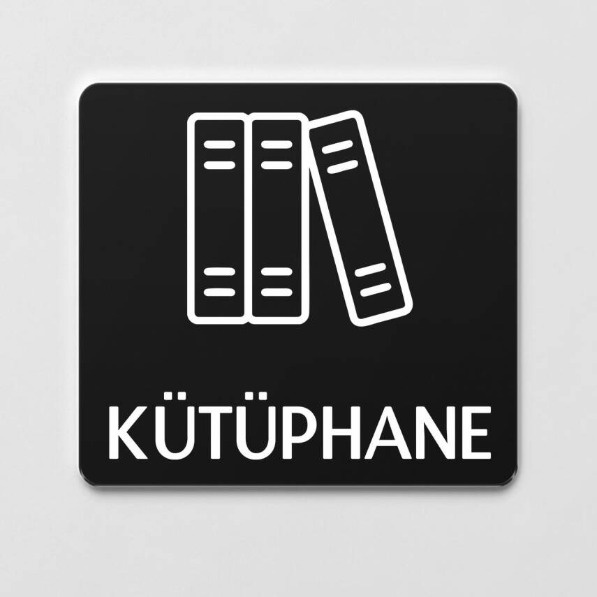 Kütüphane İsimlik Ofis Yönlendirme Kapı İsimlik Fotokopi Tabelası - 1