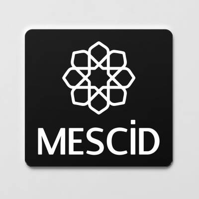 Mescid Kapı Levhası Ofis Yönlendirme Kapı İsimlik Mescid Tabela 