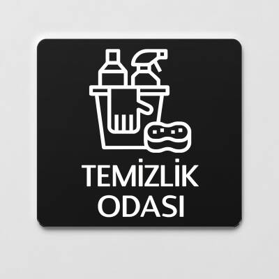 Temizlik Odası Tabelası Ofis Yönlendirme Kapı İsimlik Temizlik Alanı Tabela - Ofistike